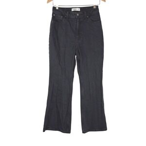 Abercrombie & Fitch Curve Love Vintage Flare High Rise Black Jeans 27 4XS